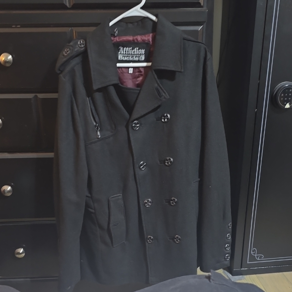 Affliction Charcoal Men's Peacoat